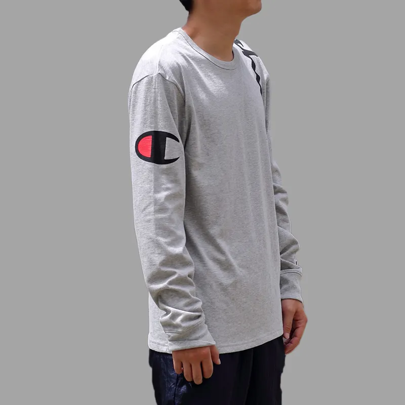 Champion T Shirt US Version Unisex Gray-3