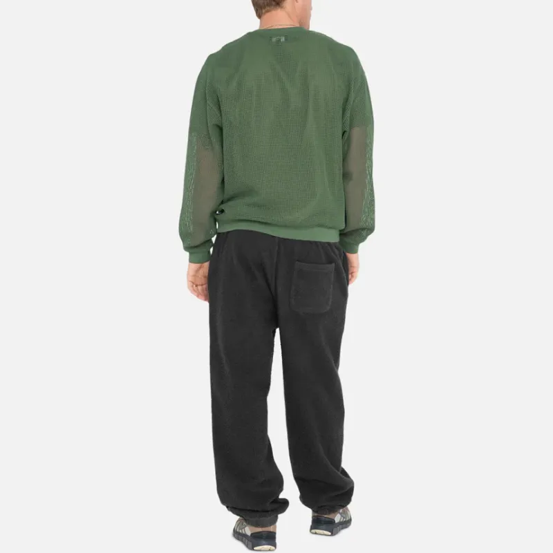 Stussy Cotton Mesh Long Sleeve Crew Top-15