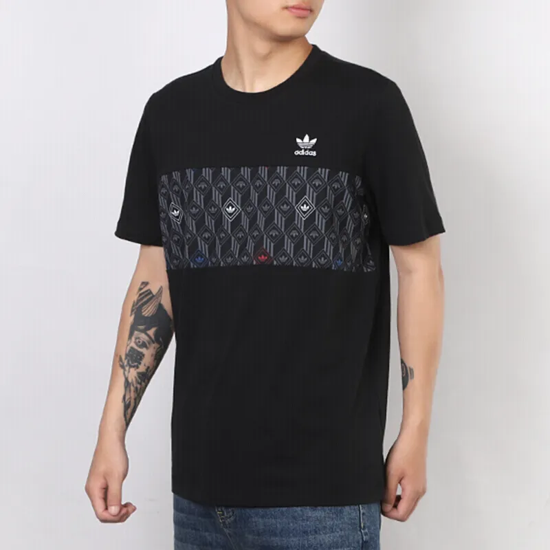Adidas Originals Mono Tee 2t T-Shirts Men Black-4