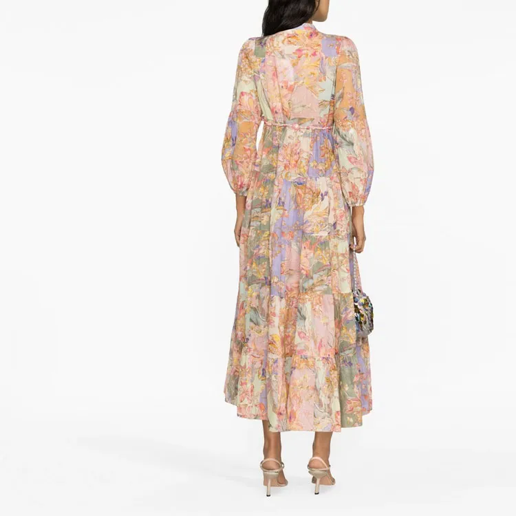 Zimmermann Long-Sleeved Dresses Women's Multicolor-1