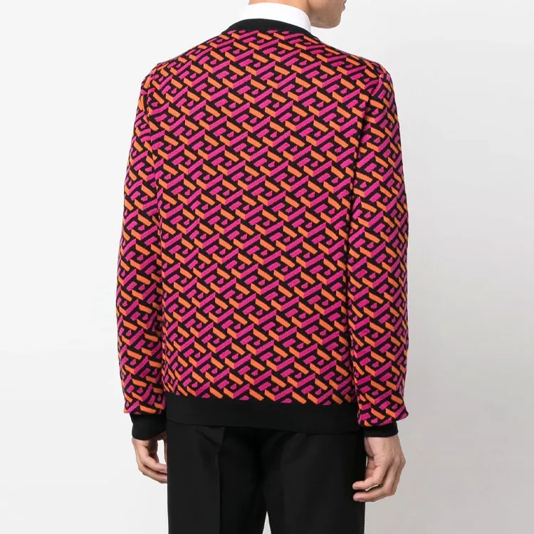 VERSACE Greca Pattern Crewneck Sweater-3