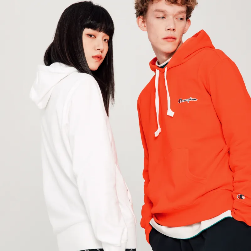 Champion Hooded Regular Sweatshirt Unisex Orange-3