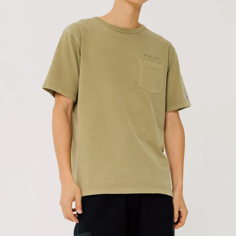 Champion Crew Neck Fitted Straight Short-Sleeved T-Shirt Japan Version Unisex Khaki-1