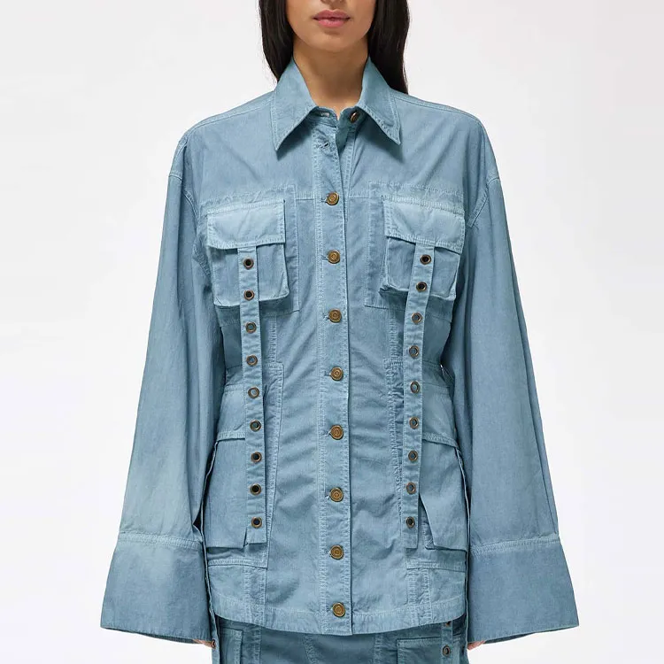 Blumarine Denim Jackets Women's Blue-1