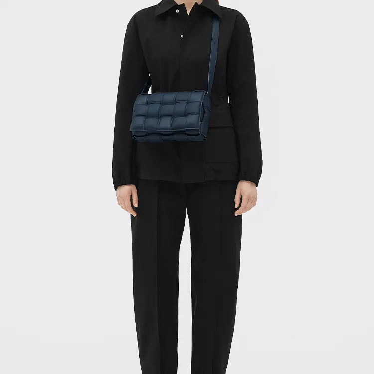 Bottega Veneta Padded Cassette Deep Blue-4