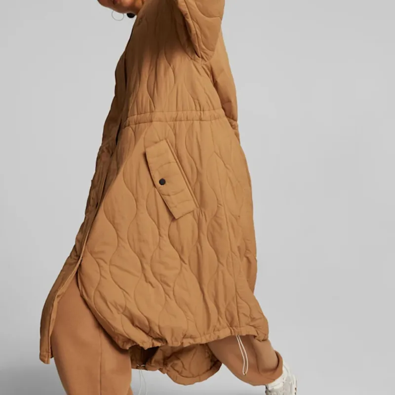PUMA Puffer Jackets Women's Brown-5