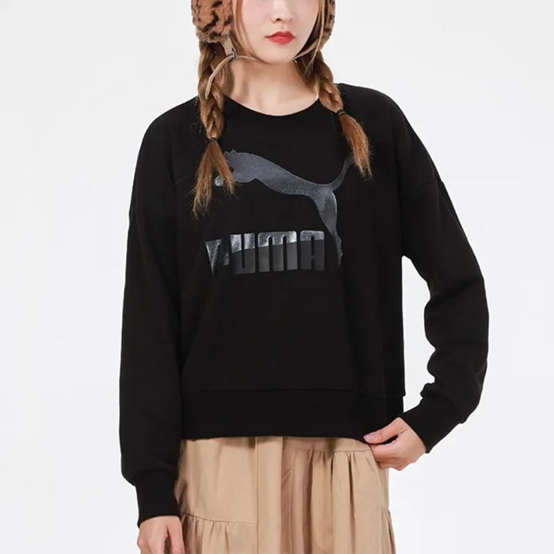PUMA Sweatshirts Women's Black-2