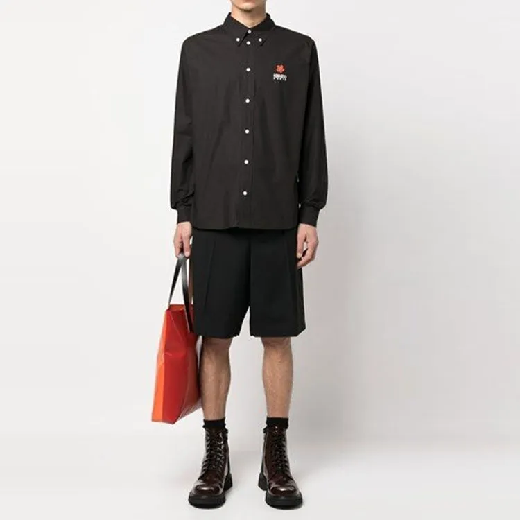 KENZO Boke Flower Embroidered Long Sleeved Shirt-2