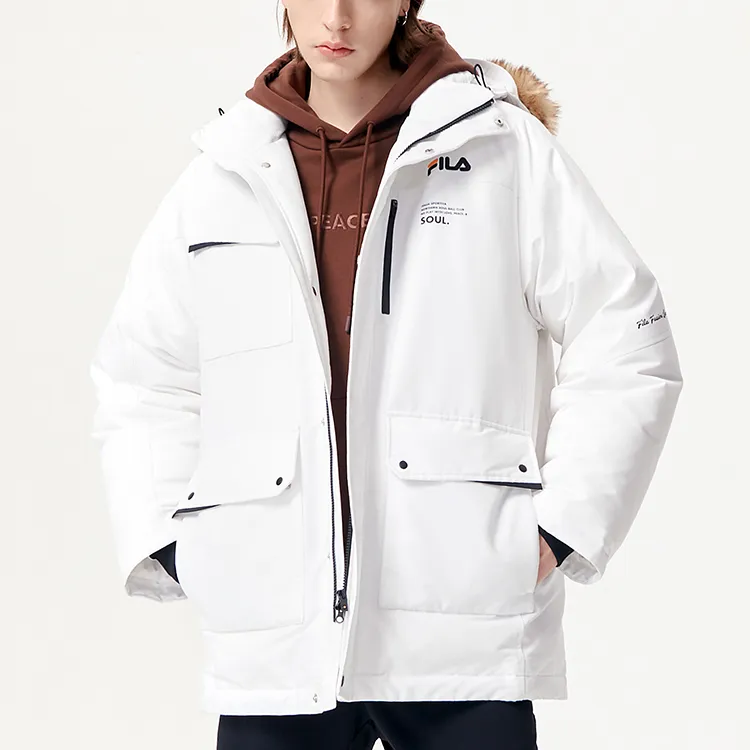 FILA FUSION Down Jacket Winter Men's Standard White-4