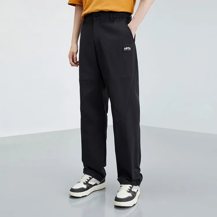 ANTA Skateboard Casual Pants Men Black-2