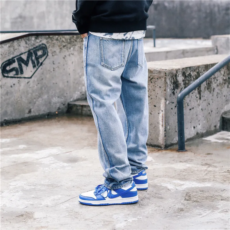 STNW Straight Jeans Unisex Blue-5