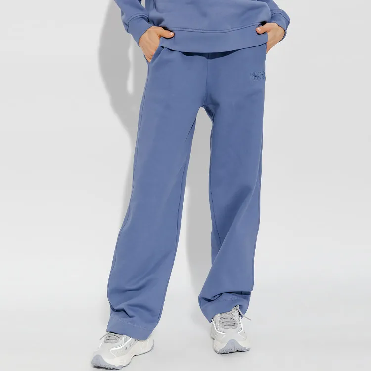 GANNI Knitted Sweatpants Women's Blue-2