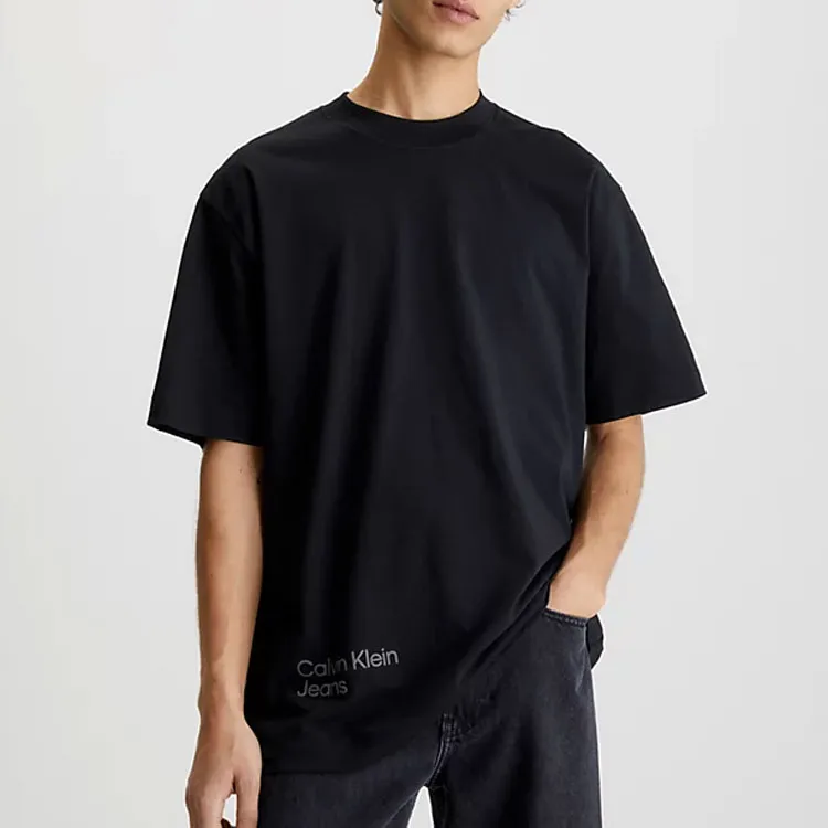 Calvin Klein Logo Printed Crewneck T Shirt-1