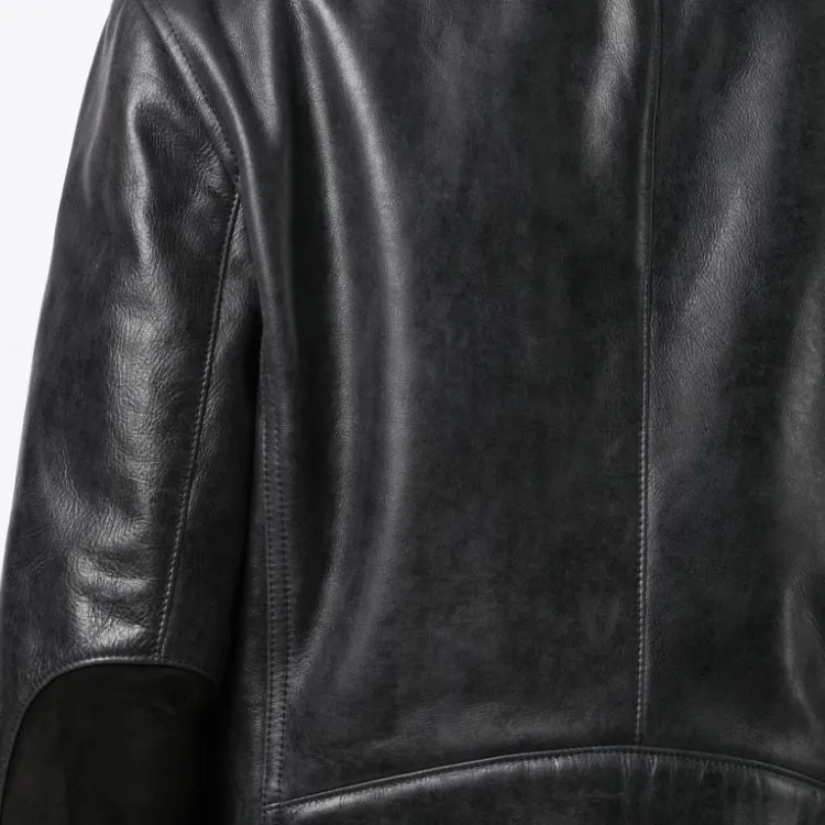 Ferragamo Band-collar Leather Jacket-4