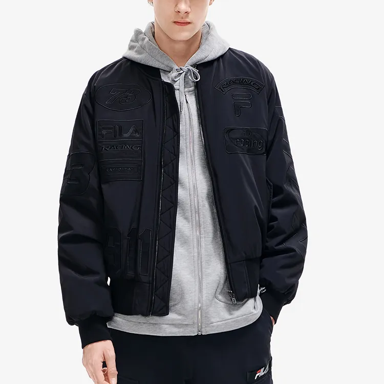 FILA Puffer Jacket Winter Men's Jet Black-2