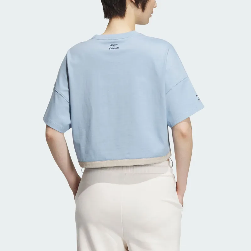 Adidas Originals Adidas X Yu Nagaba SS23 Co branded Series T Shirts Women's Blue-1