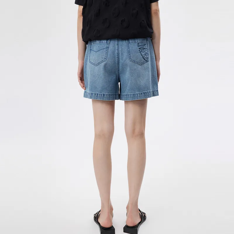 Broadcast Denim Shorts Women's Denim Blue-2