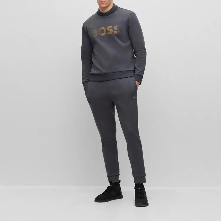 HUGO BOSS Logo Printed Crewneck Sweatshirt-1