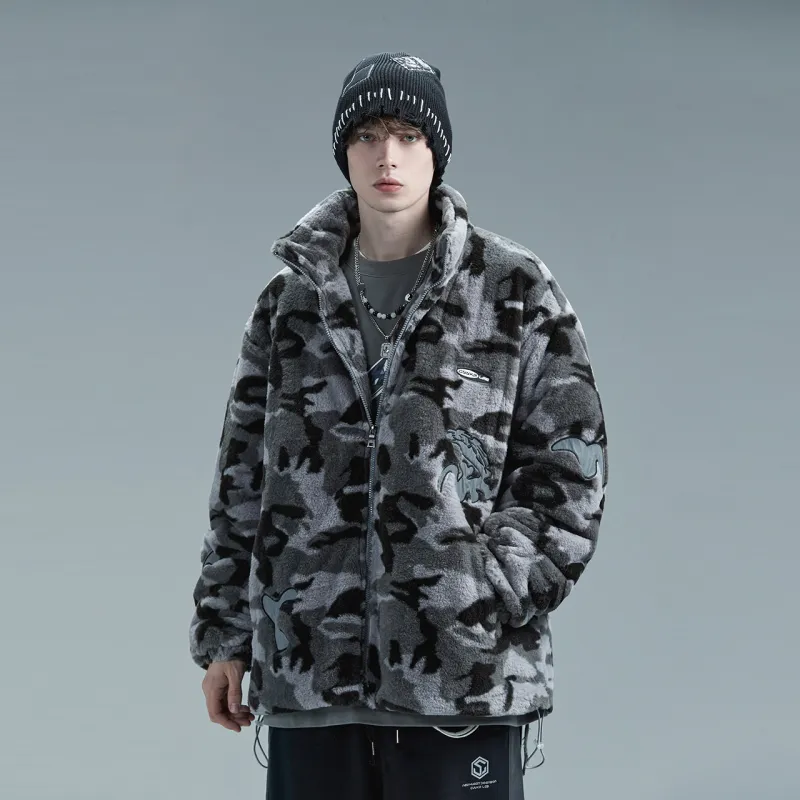 Guuka Puffer Jacket Unisex Black Gray-2