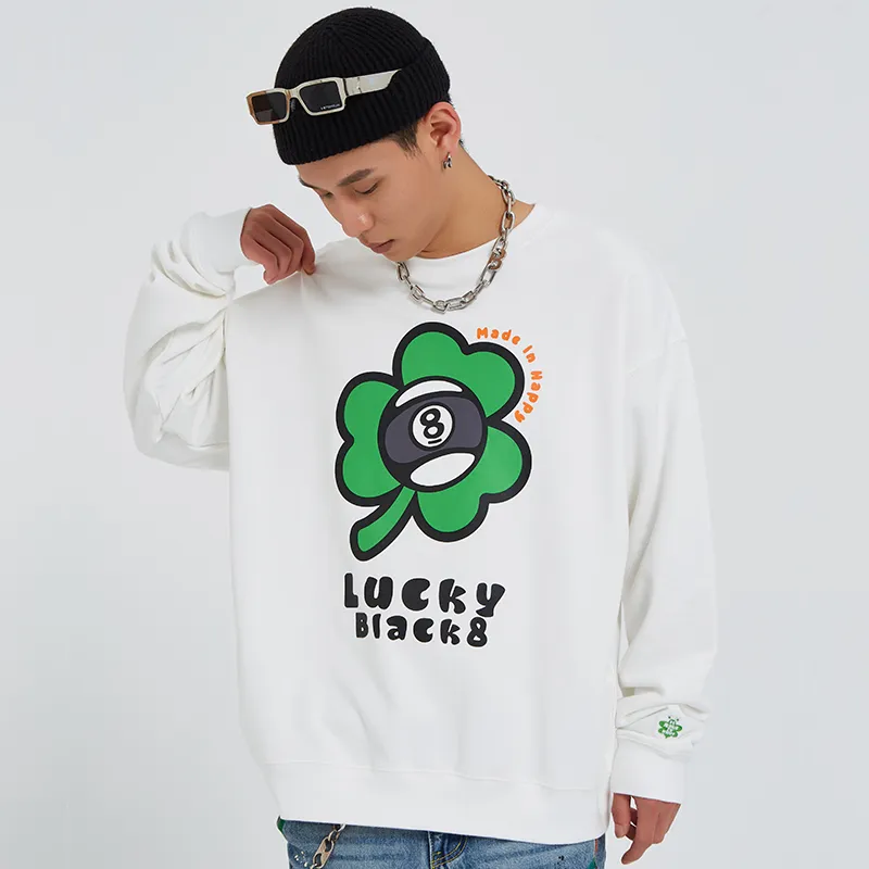 MAKE HAPPINESS Sweatshirts Unisex White-3