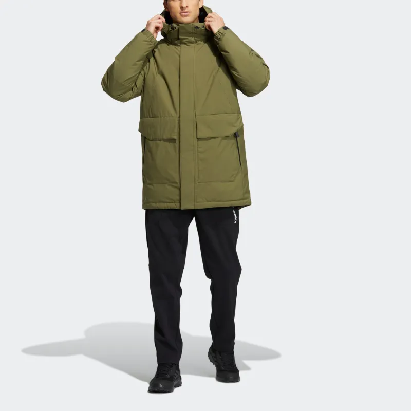Adidas Down Jackets Men Army Green-2