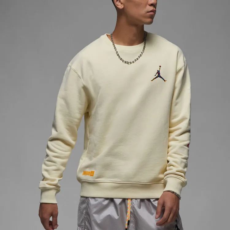Jordan Cream Sweatshirts Men Coconut Milk-4