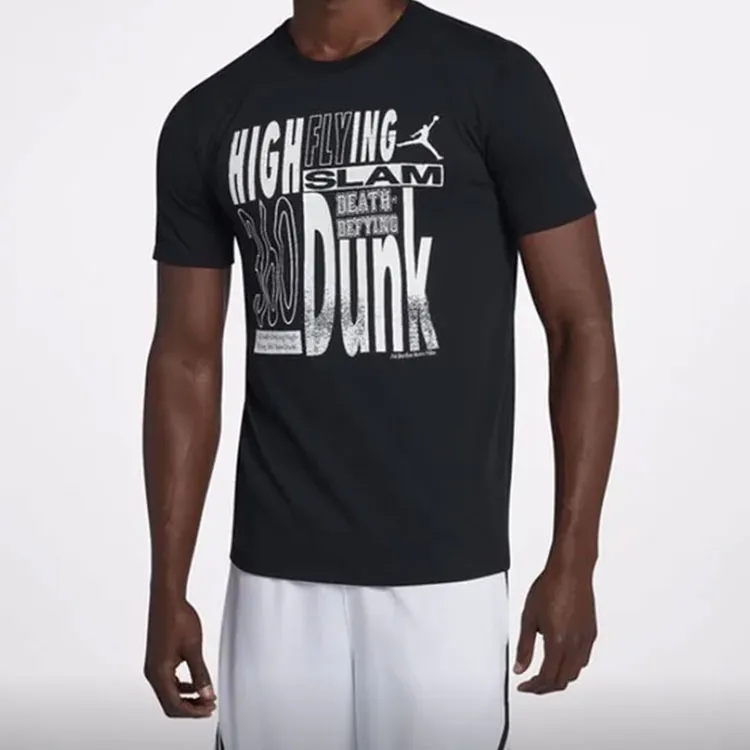 Jordan AIRTIST Series T Shirts Men Black-2