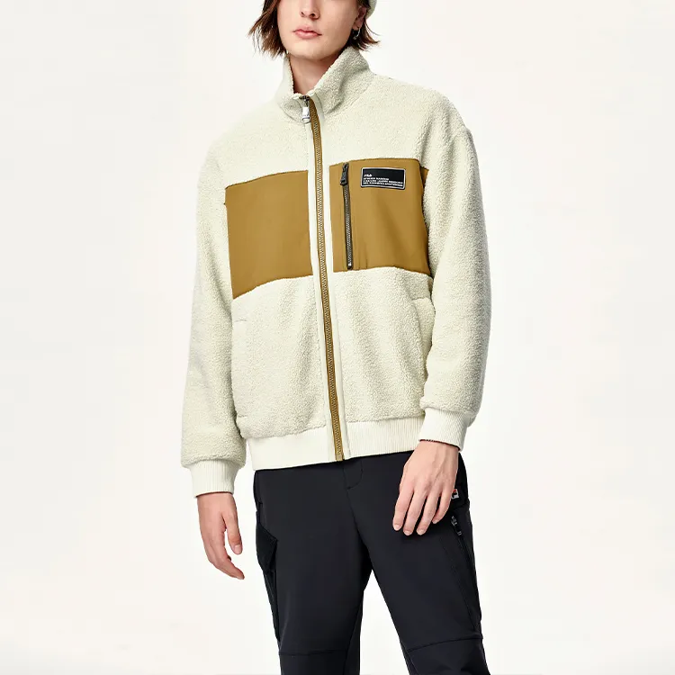 FILA Velvet Jackets Men Light Green-3