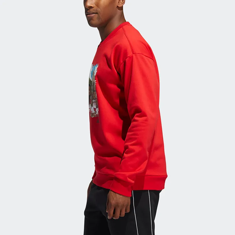Adidas Sweatshirts Men Red-3