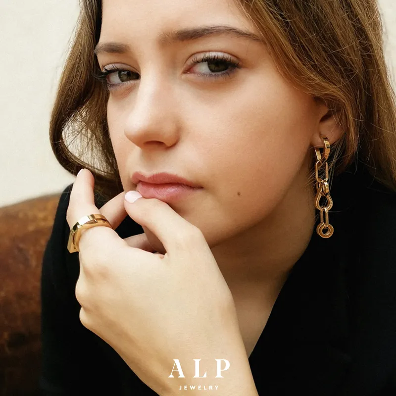 ALP JEWELRY 14K Vacuum Gold-Plated Accessory Women's-3