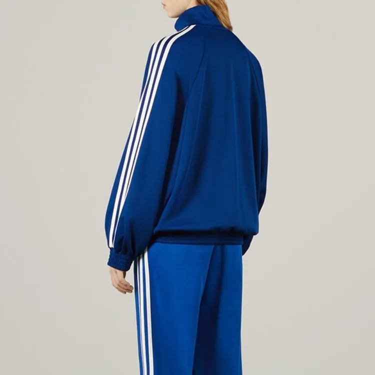 GUCCI X Adidas Cotton Jersey Zip Jacket Blue-3
