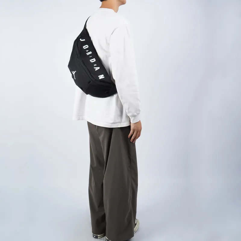 Jordan Fabric Crossbody Bags Fanny Pack Regular Unisex Black-6