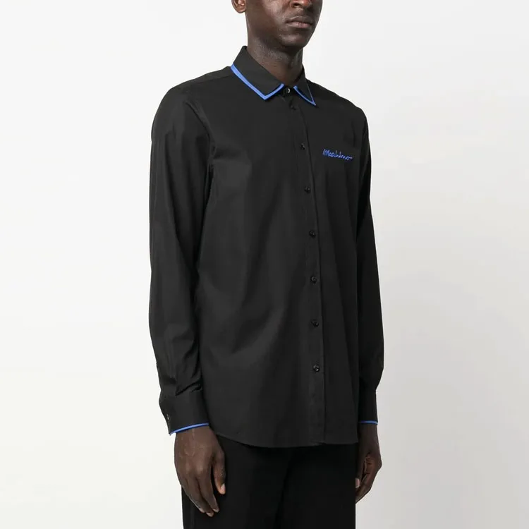 MOSCHINO Shirts Men Black-3