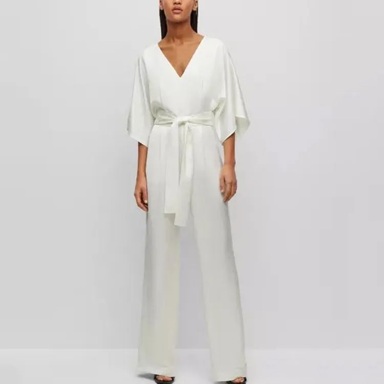 HUGO BOSS SS23 Jumpsuit Women's White-2