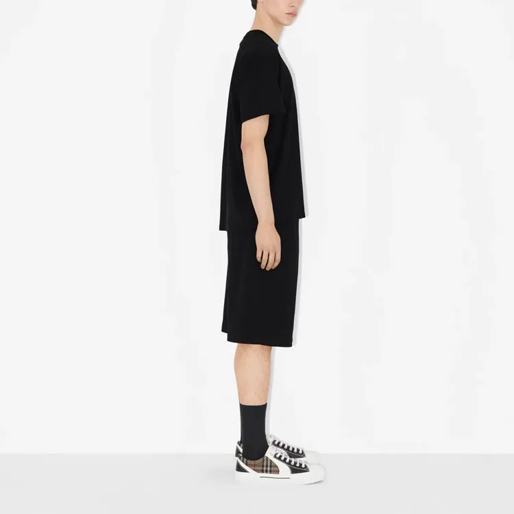 Burberry Embroidered Monogram Ekd Cotton T shirt-3