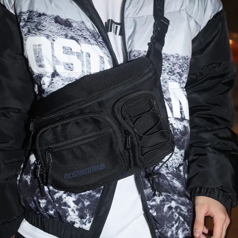 MostwantedLab Machine Buffalo Jin Crossbody Bag, Sling Bag, Fanny Pack Regular Unisex Black-2