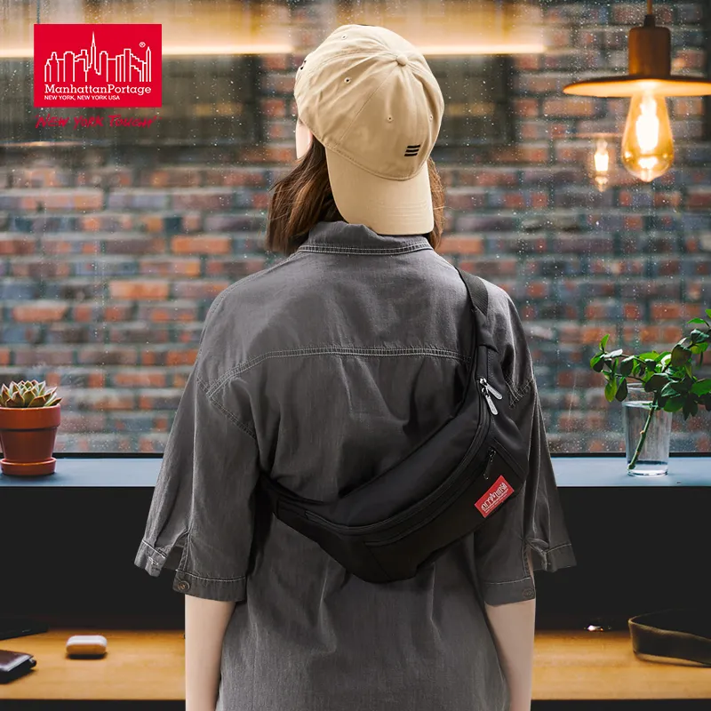 Manhattan Portage Polyamide Crossbody Bags Fanny Pack Sling Bags Regular Unisex Black-4