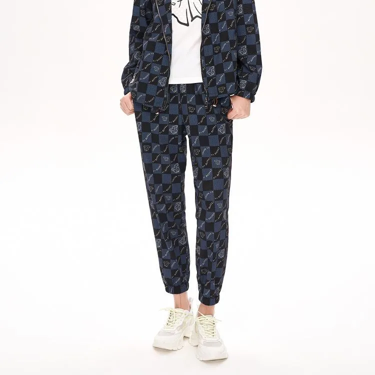 XII BASKET Casual Pants Women's Navy Blue-2