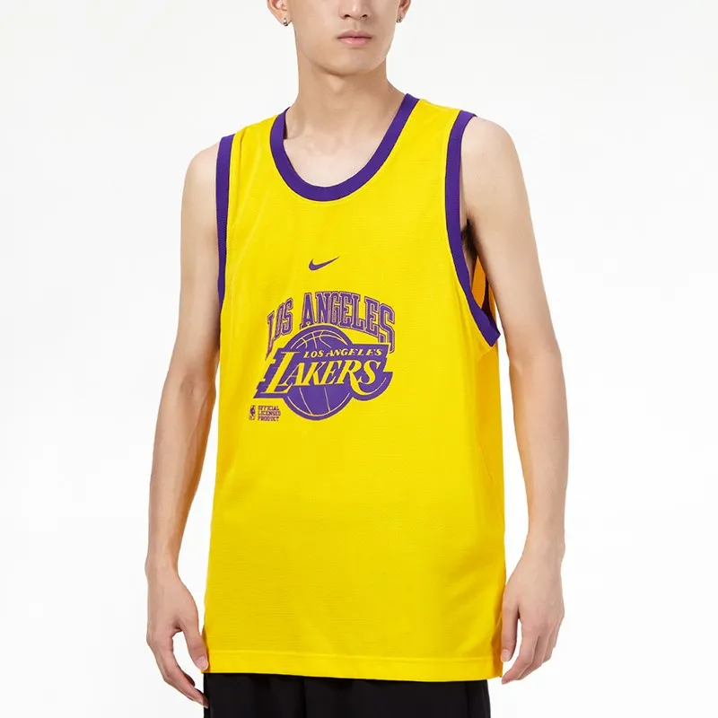 Nike Basketball Jerseys Men Yellow-4