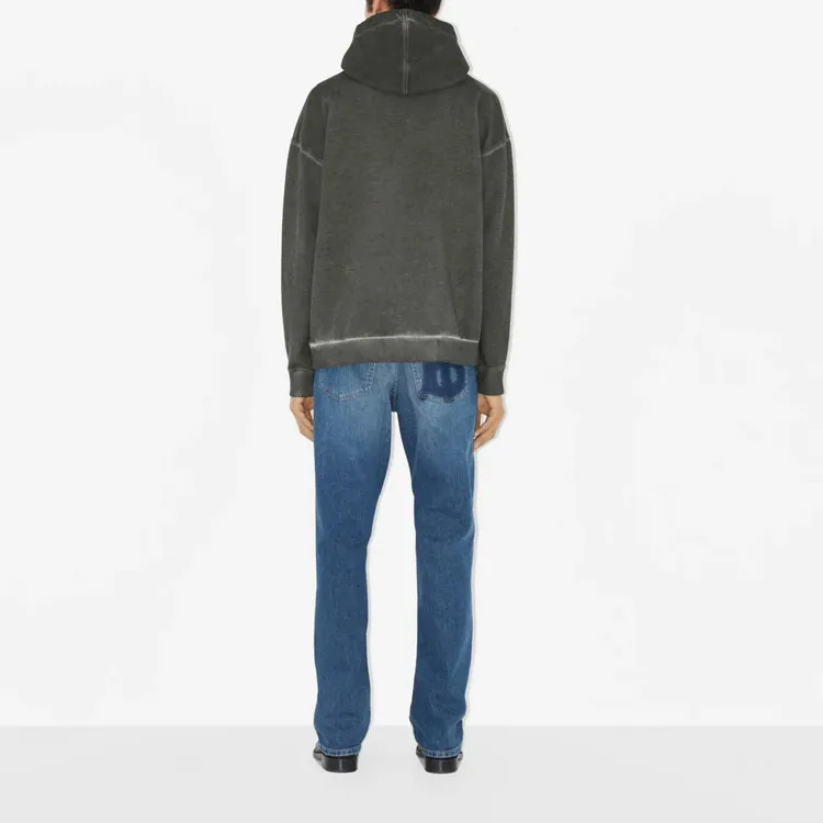 Burberry Monogram Motif Cotton Oversized Zip Hoodie-1