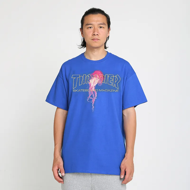 Thrasher T Shirts Unisex Blue-3