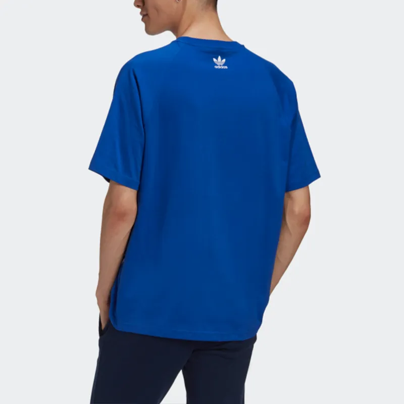 Adidas Originals Raglan Sleeve T Shirt Men's Blue-3