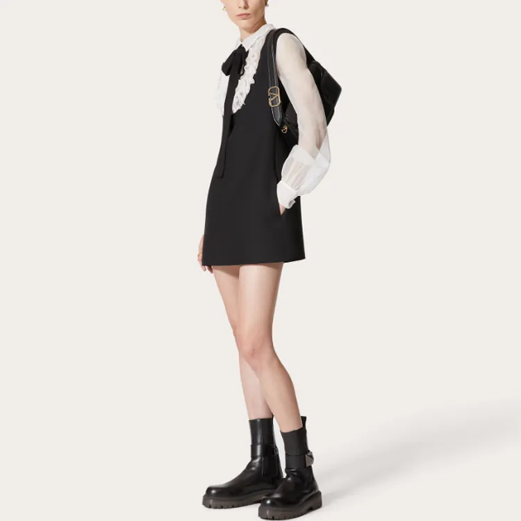 Valentino Dress Women's Black White-2