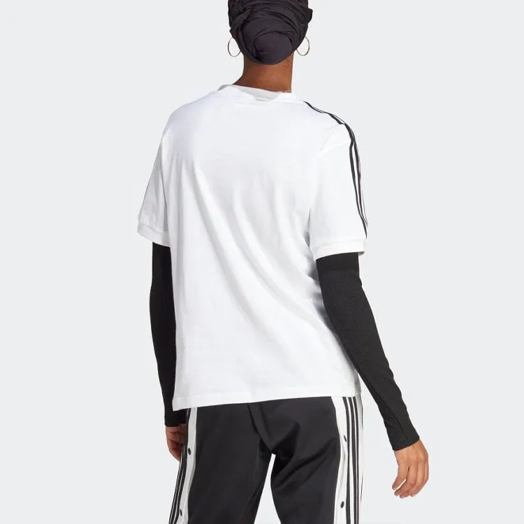 Adidas Originals Drop Shoulder Sleeve T Shirt Women's White-1