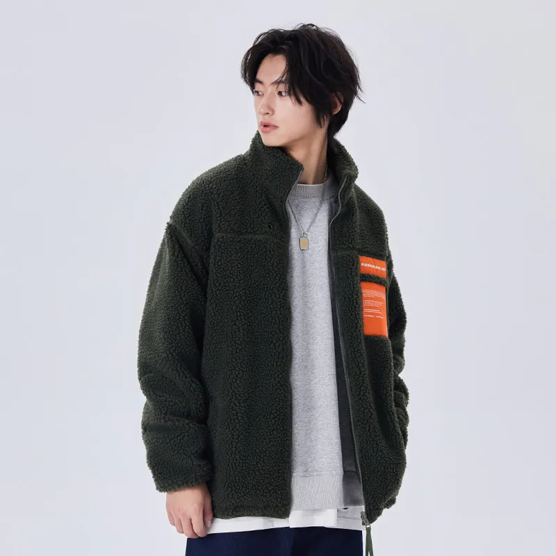 PSO Brand Letter Stand Collar Loose Fit Thickened Puffer Jacket Unisex-10