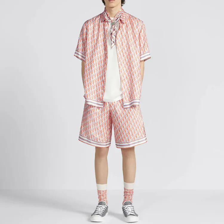 DIOR Shirts Men Orange-2