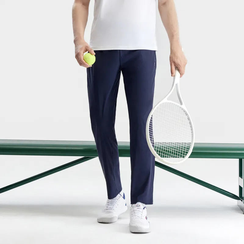 FILA Knitted Sweatpants Men Royal Blue-5