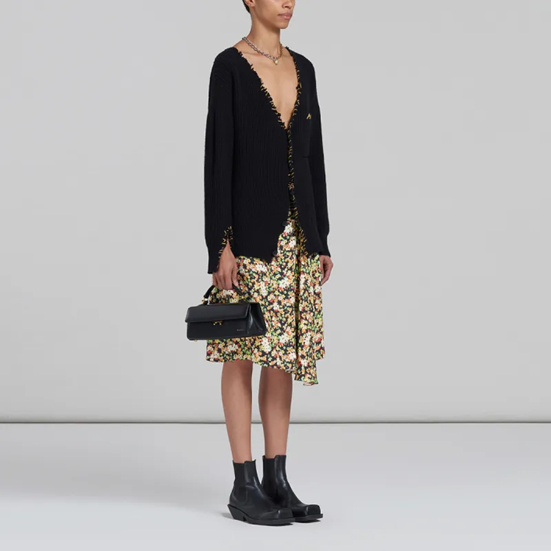 MARNI Floral print A line Skirt-3