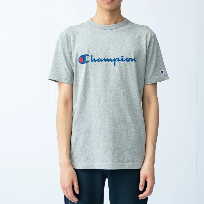 Champion T Shirt Japan Version Unisex Light Gray-2