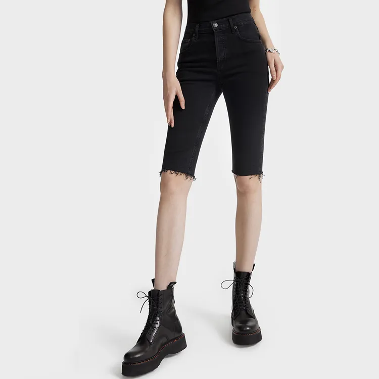 AGOLDE Denim Shorts Women's Black-2